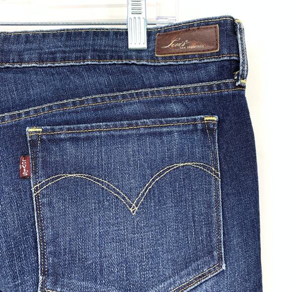 Levi's Slight Curve Skinny Boot Jeans Womens Size 32 X 30 Medium Wash Low Rise - Picture 3 of 7